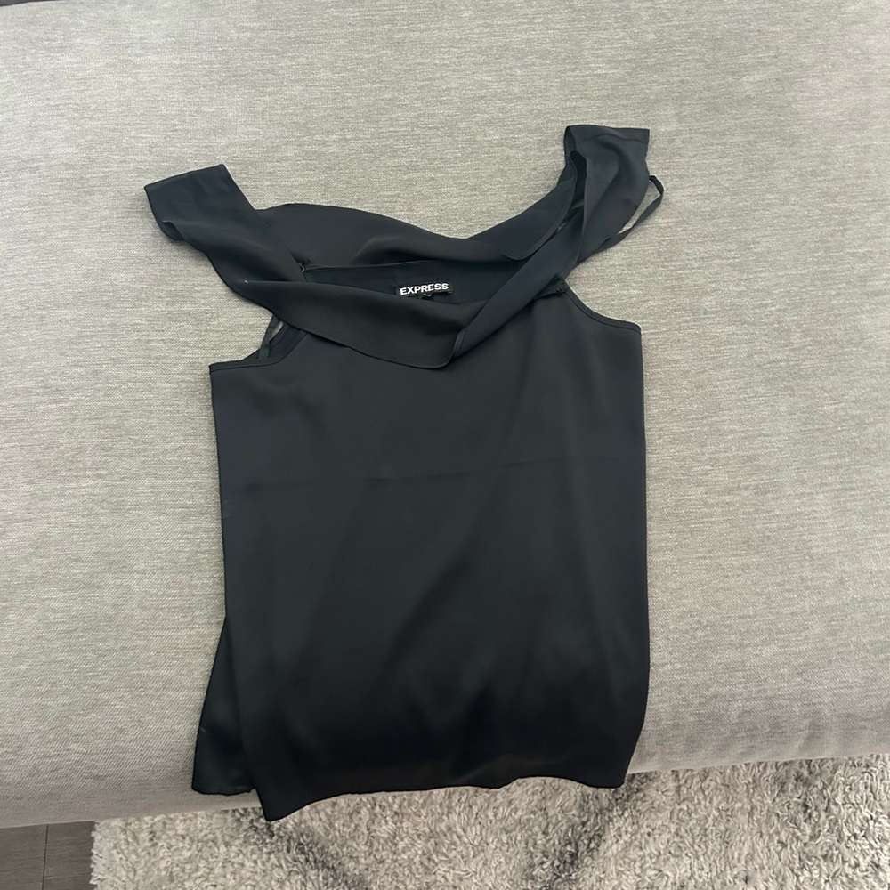 Express Elegant Black Tank Top
